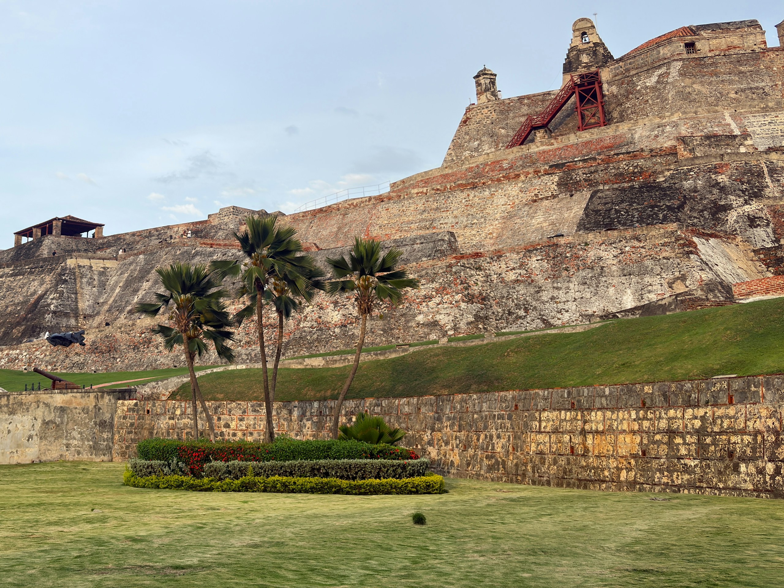 Vista panorámica del Castillo San Felipe de Barajas, Cartagena de Indias